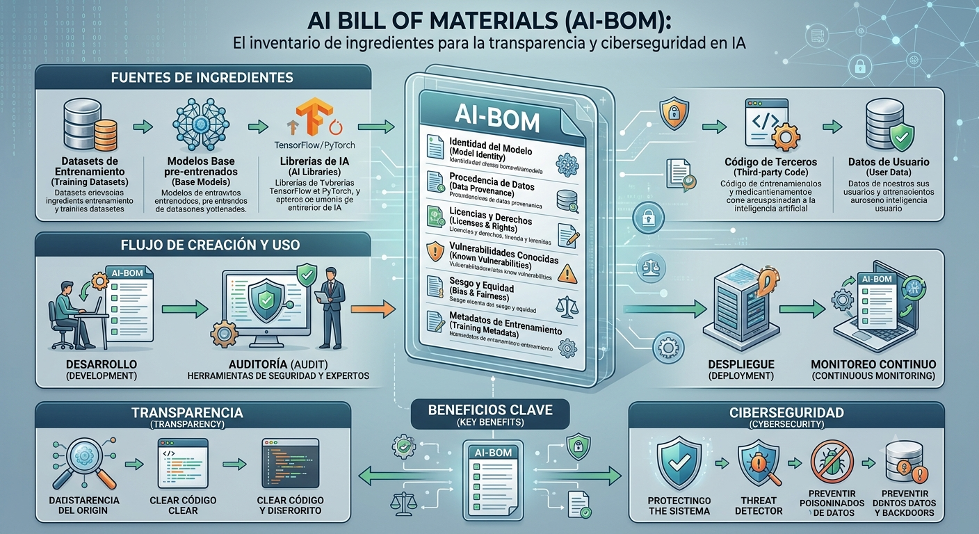 AI Bill of Materials (AI-BOM): El inventario de ingredientes que busca llevar transparencia y ciberseguridad a la inteligencia artificial